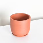 Whitney Round Terracotta Minimalist Planter - Empty