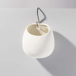 Amelia Porcelain Round Hanging Planter - Empty Verdant Lyfe